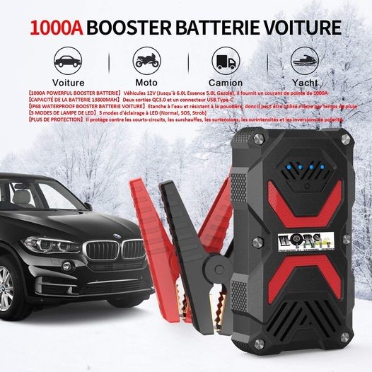 Promotion du booster batterie de voiture 1000A